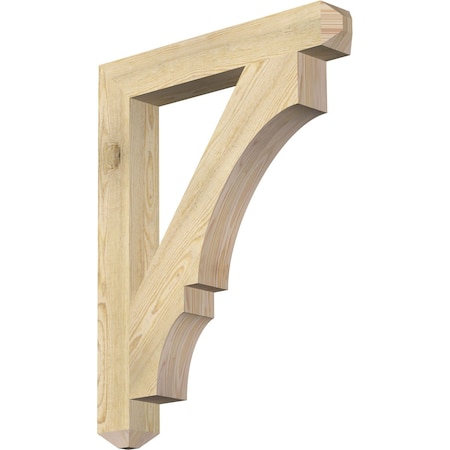 Ekena Millwork Balboa Craftsman Rough Sawn Bracket, Douglas Fir, 4"W x 28"D x 36"H BKT04X28X36BOA04RDF